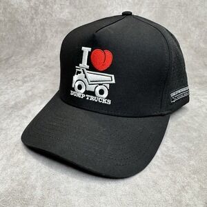AAR All American Roughneck Hat Performance Snapback Cap I Love Dump Trucks Gym